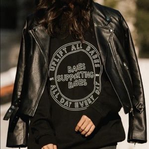 Brunette the Label faux leather jacket